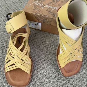 Free People sandals - retail $178. BNWT Limoncello